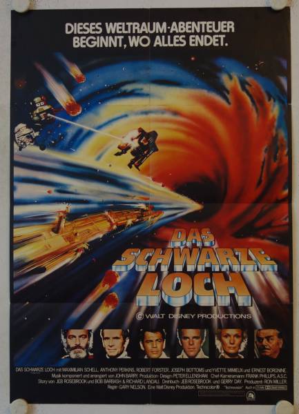 Das schwarze Loch originales deutsches Filmplakat